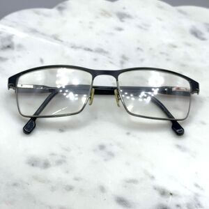 Carrera 226 KJ1 Black / Dark Ruthenium Half Rim Eyeglasses Frames Only 56-17-145